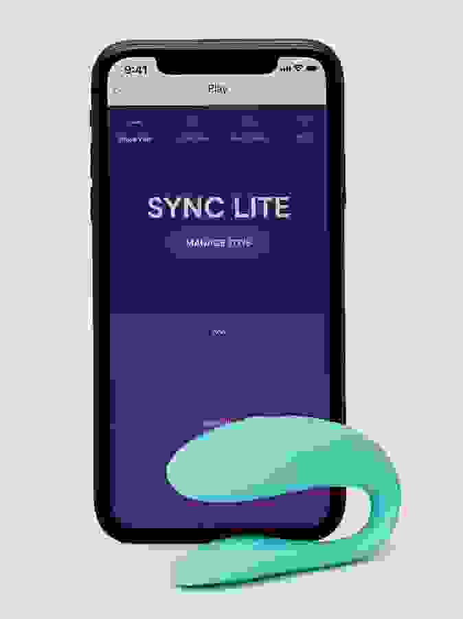 We-Vibe Sync Lite App Controlled Rechargeable Couple's Vibrator, Green, hi-res